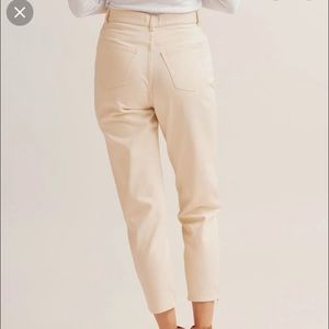 Kotn high waist tapered trousers off white